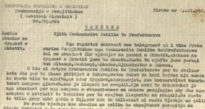 Urdhri i Prokurorisë së Përgjithshme në vitin 1946 për ndëshkimin e abuzimeve me të burgosurit dhe vjedhjet në qeli