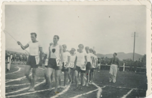 Moment parakalimi i nje grupi sportistash