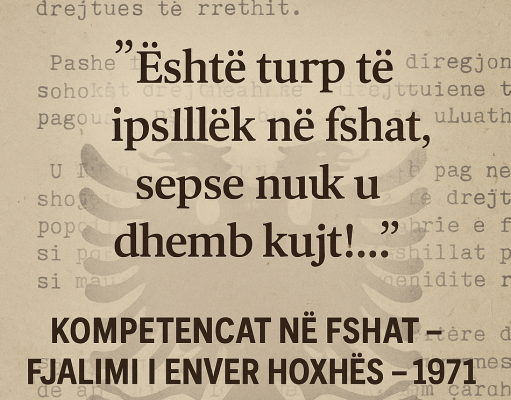 Enver Hoxha në vitin 1971: “Në fshat ka pisllëk, sepse nuk u dhemb kujt!”