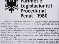 Kur drejtësia shqiptare bazohej në luftën e klasave: Parimet kryesore të Legjislacionit Procedurial Penal (1980). Kumtesë