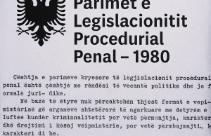 Kur drejtësia shqiptare bazohej në luftën e klasave: Parimet kryesore të Legjislacionit Procedurial Penal (1980). Kumtesë