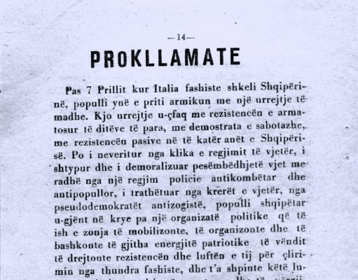Rilindja e Shqipërisë së Re: Thirrjet e Frontit Nacional-Çlirimtar dhe udhëheqja e popullit në luftë kundër pushtuesit