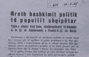 Rilindja e Shqipërisë së Re: Thirrjet e Frontit Nacional-Çlirimtar dhe udhëheqja e popullit në luftë kundër pushtuesit