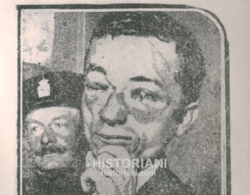 Avni Rustemi pas atentatit në Paris – Fotografia e rrallë në komisariatin francez (1920) Avni Rustemi pas atentatit në Paris – Fotografi e rrallë në komisariat (1920)