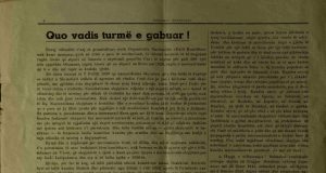 “Quo vadis turmë e gabuar?” – Balli Kombëtar dhe dilemat e nacionalizmit shqiptar