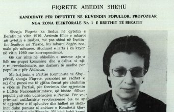 Fiqrete Abedin Shehu – Një jetë në shërbim të Partisë dhe Atdheut