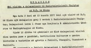 Radiotelevizioni Shqiptar në Kinën e vitit 1977 – Vizitë zyrtare apo udhëtim turistik?